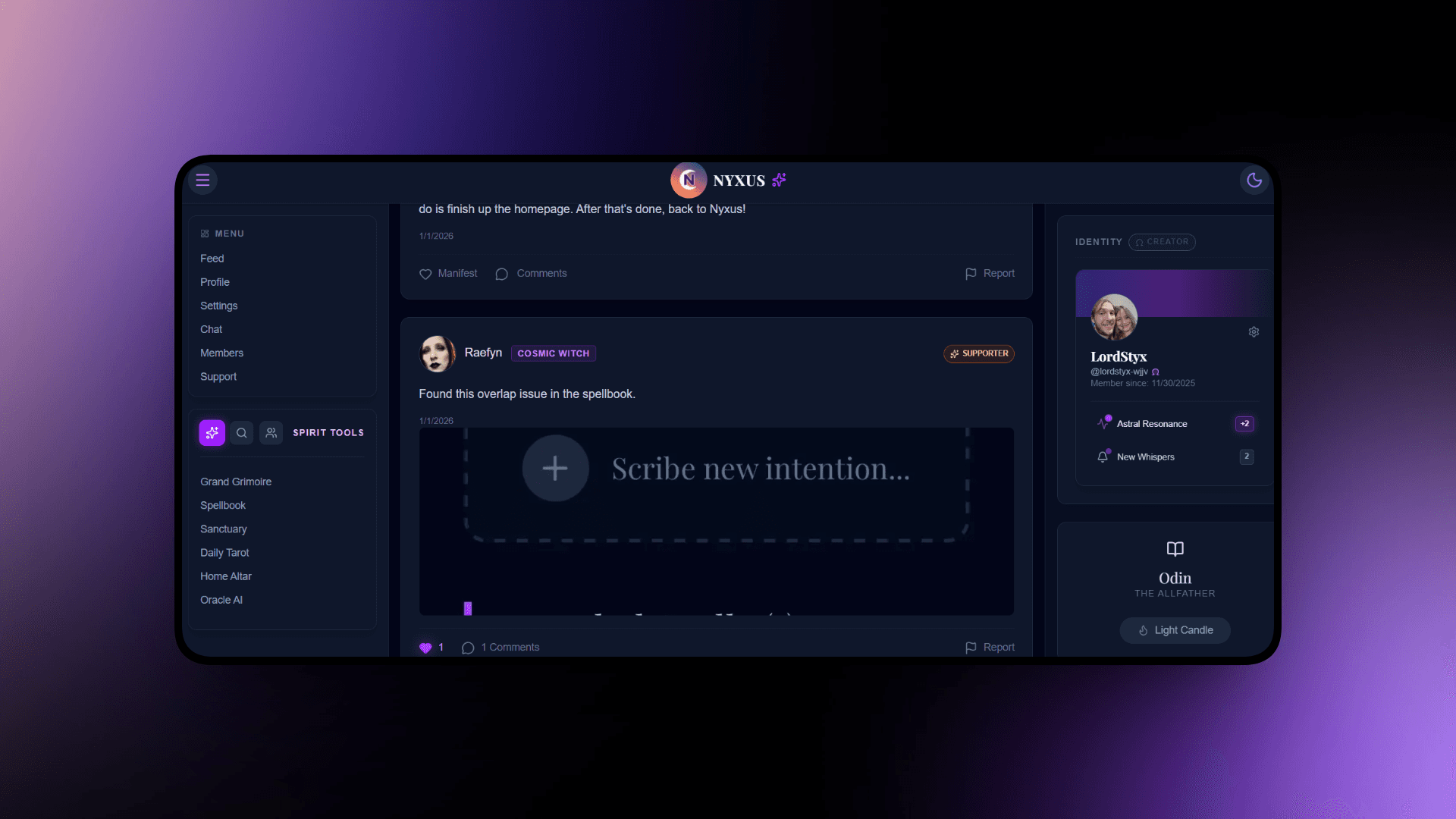 Nyxus Dashboard Preview